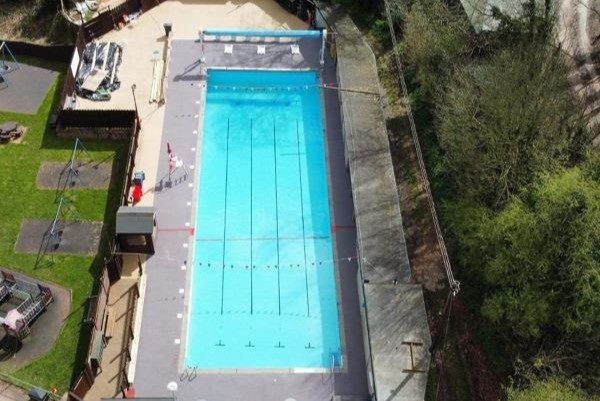 WiveyPool aerial view